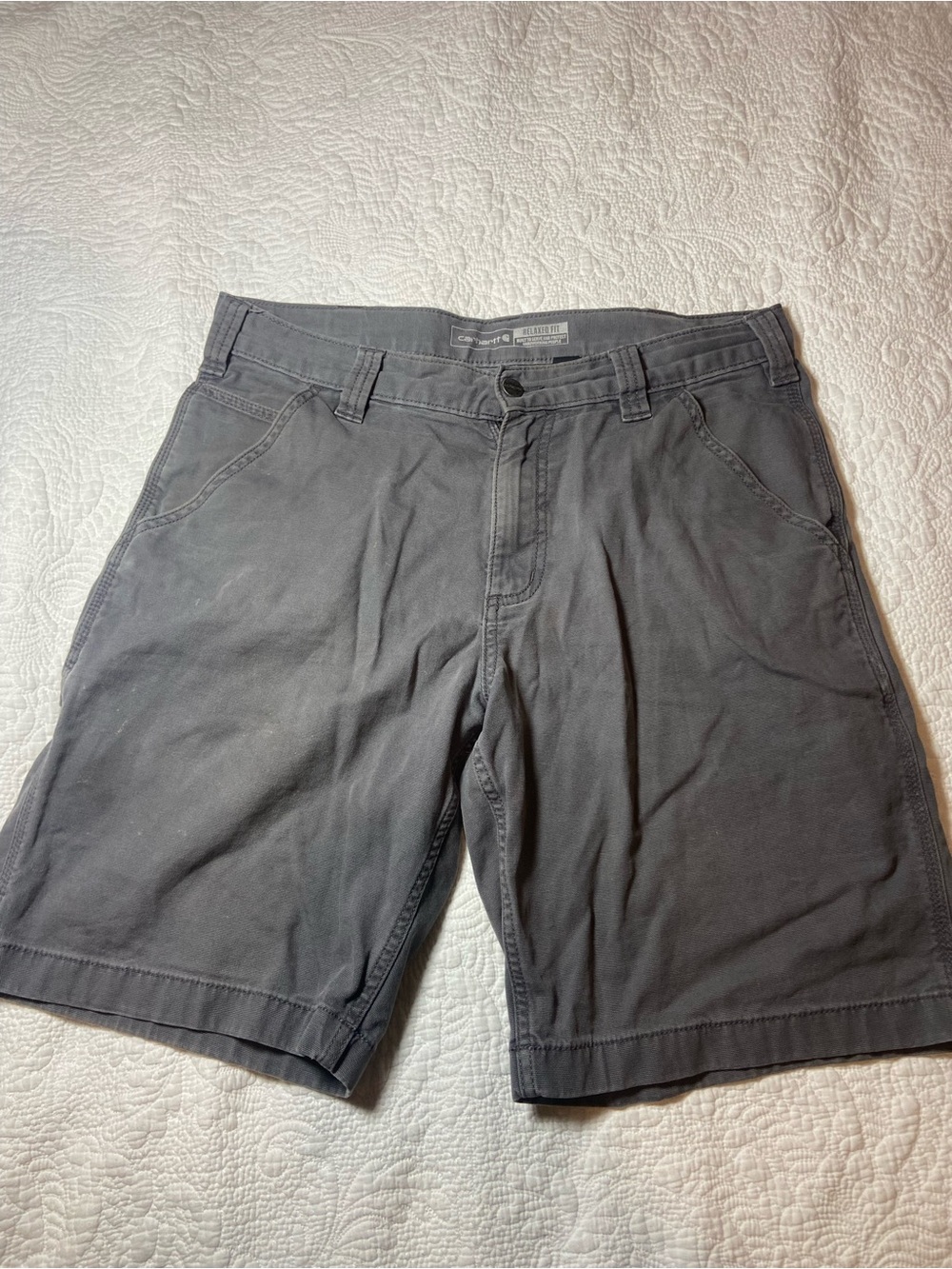 Carhartt Men’s Charcoal Flat Front Shorts